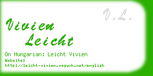 vivien leicht business card